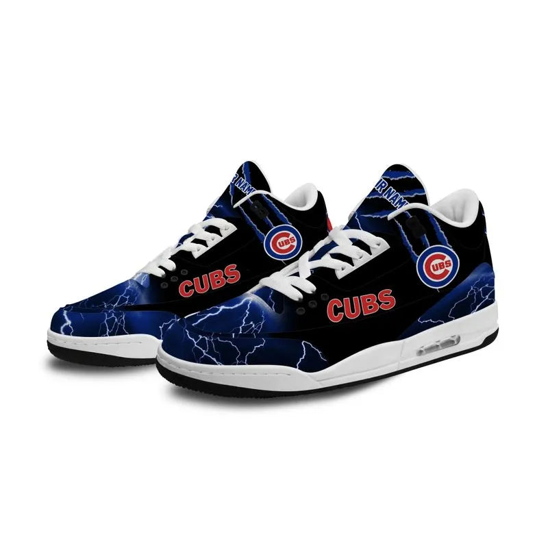 Chicago Cubs  Basic Leather JD03 Shoes Men and Women