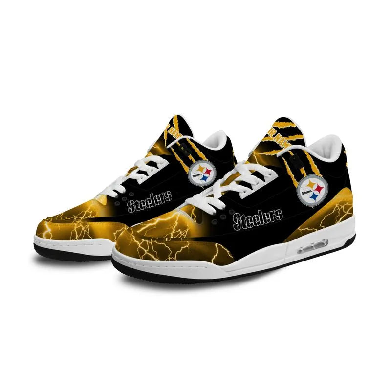 Pittsburgh Steelers Basic Leather JD03 Shoes Men and Women AZBTAJ3000210