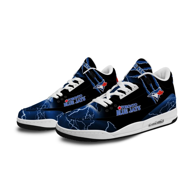 Toronto Blue Jays Basic Leather JD03 Shoes Men and Women