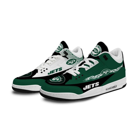 New York Jets Fire White Genuine Leather JD03 Shoes Men and Women AZBTAJ3000048