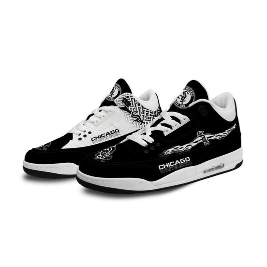 Chicago White Sox Fire White Genuine Leather JD03 Shoes Men and Women AZBTAJ3000039