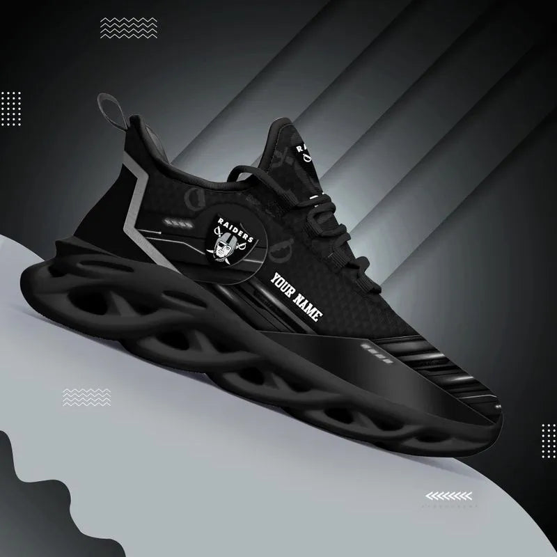 Las Vegas Raiders Personalized Yezy Running Sneakers