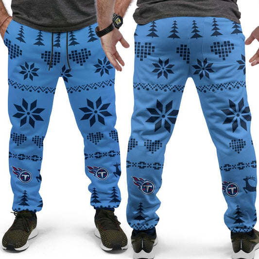 Tennessee Titans Christmas Patterns Hoodie and Joggers