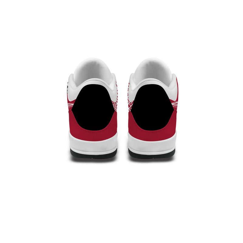 Atlanta Falcons Fire White Genuine Leather JD03 Shoes Men and Women AZBTAJ3000108