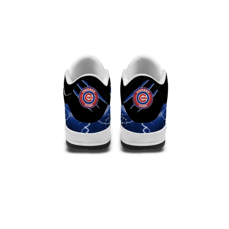 Chicago Cubs  Basic Leather JD03 Shoes Men and Women