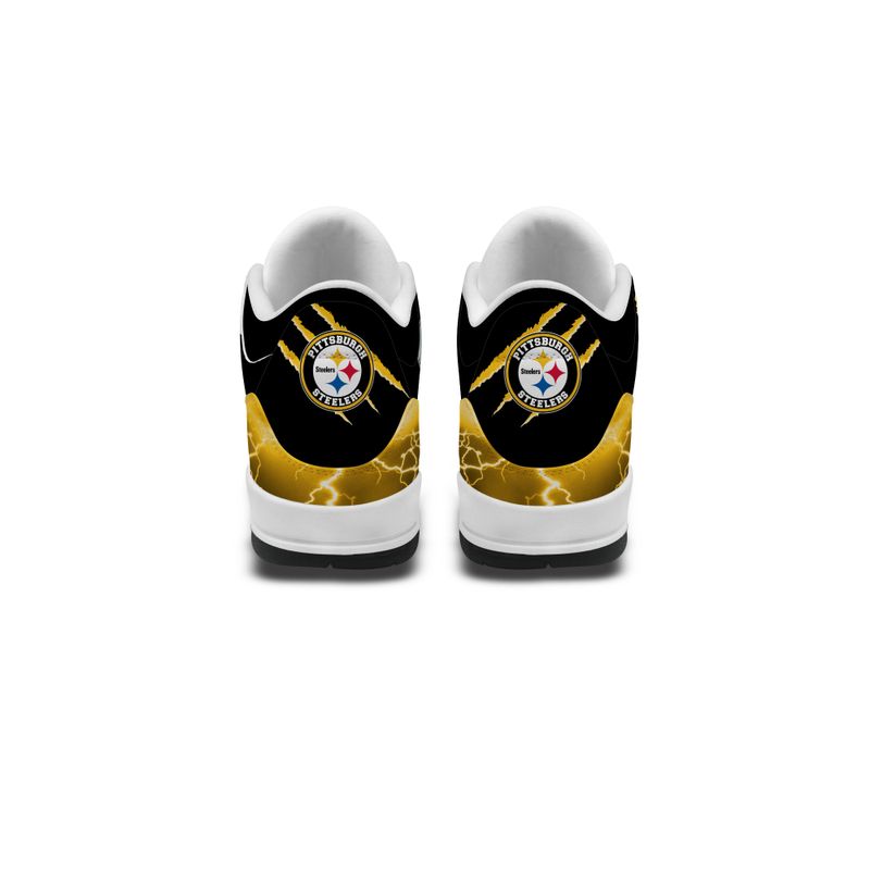 Pittsburgh Steelers Basic Leather JD03 Shoes Men and Women AZBTAJ3000210