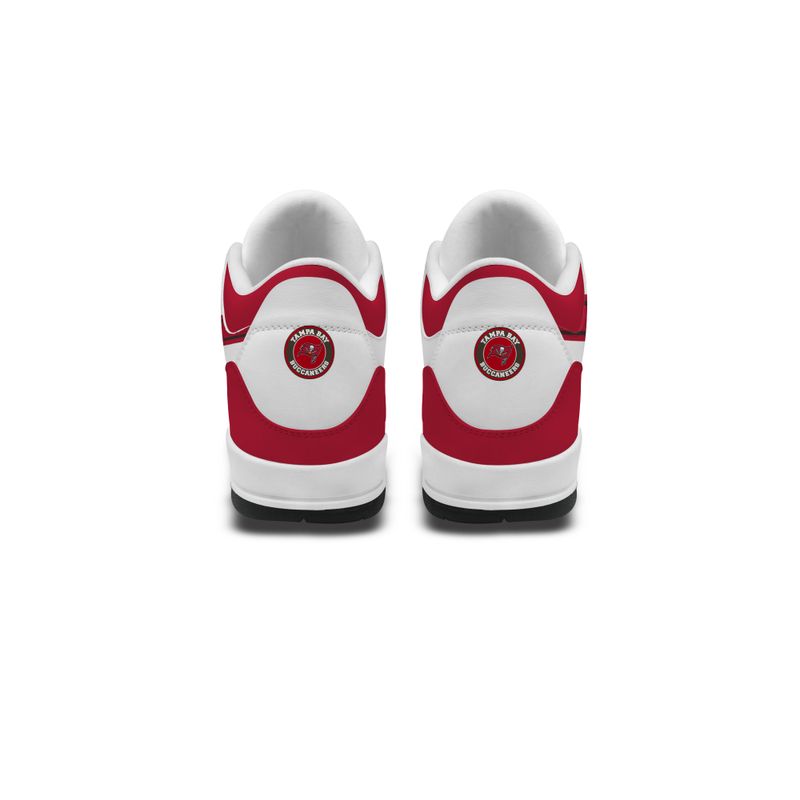 Tampa Bay Buccaneers Basic White Genuine Leather JD03 Shoes Men and Women AZBTAJ3000065