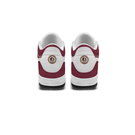 Florida State Seminoles Basic White Genuine Leather JD03 Shoes Men and Women AZBTAJ3000052