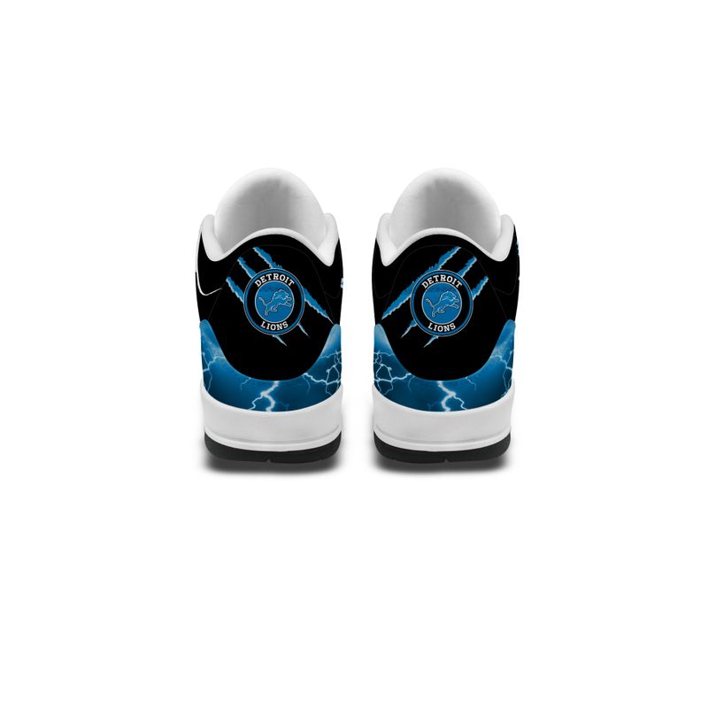 Detroit Lions  Basic Leather JD03 Shoes Men and Women AZBTAJ3000181