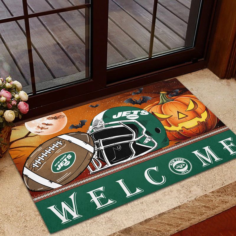 New York Jets Halloween Doormat New Collection AZBTDM000016