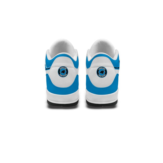 Carolina Panthers Basic White Genuine Leather JD03 Shoes Men and Women AZBTAJ3000136