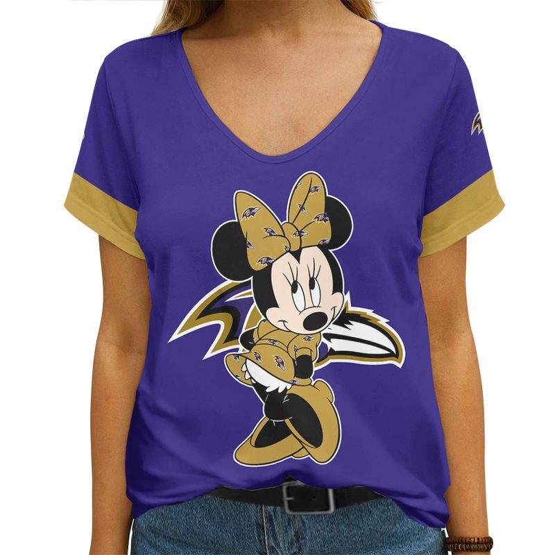 Baltimore Ravens V-neck Women T-shirt
