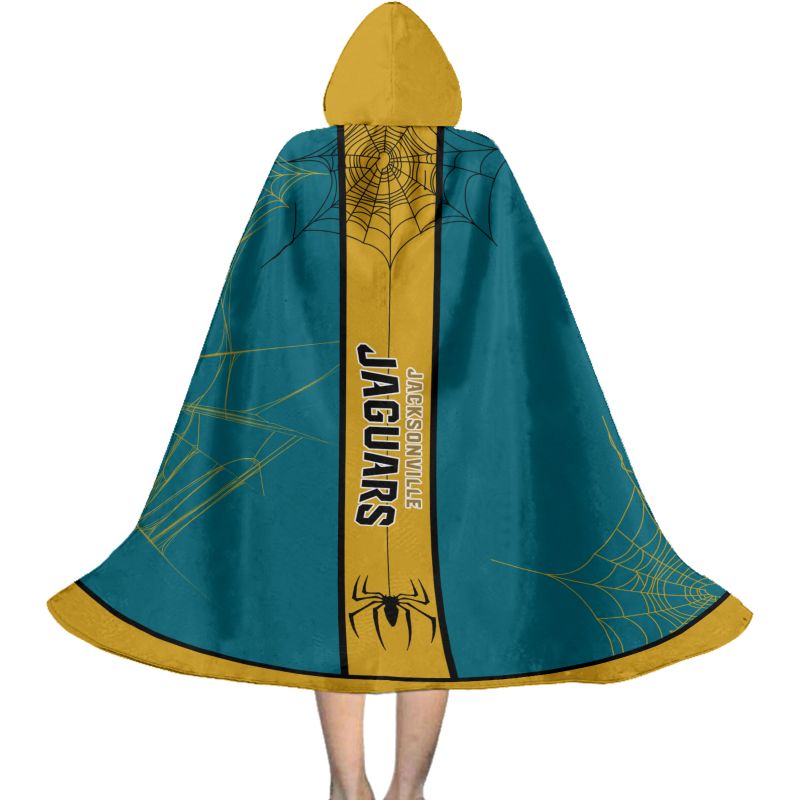 Jacksonville Jaguars Cowebs Pattern Halloween Limited Edition All-Over Print Halloween Cloak