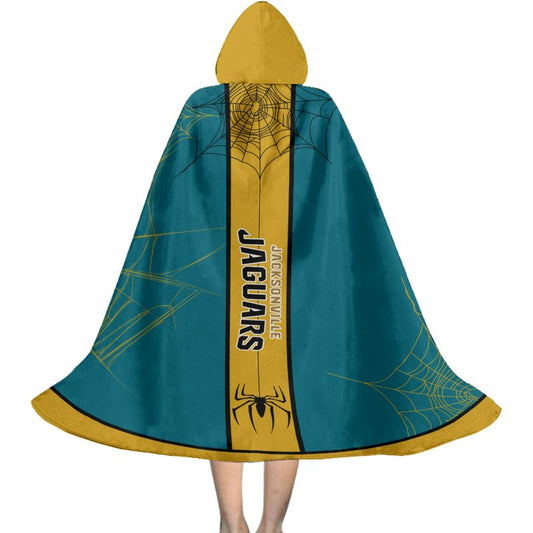 Jacksonville Jaguars Cowebs Pattern Halloween Limited Edition All-Over Print Halloween Cloak