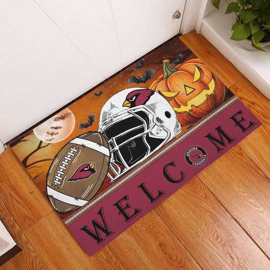 Arizona Cardinals Halloween Doormat New Collection AZBTDM000026