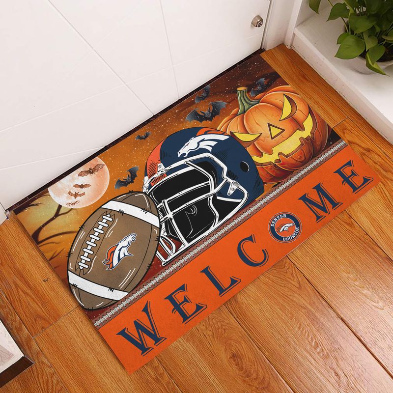 Denver Broncos Halloween Doormat New Collection AZBTDM000012