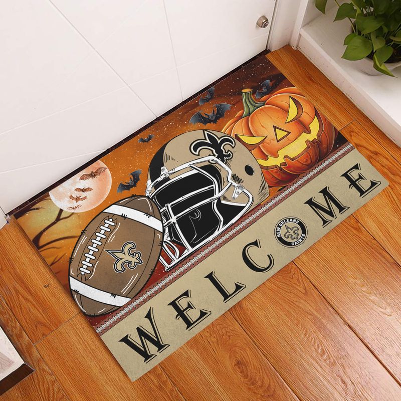 New Orleans Saints Halloween Doormat New Collection AZBTDM000031