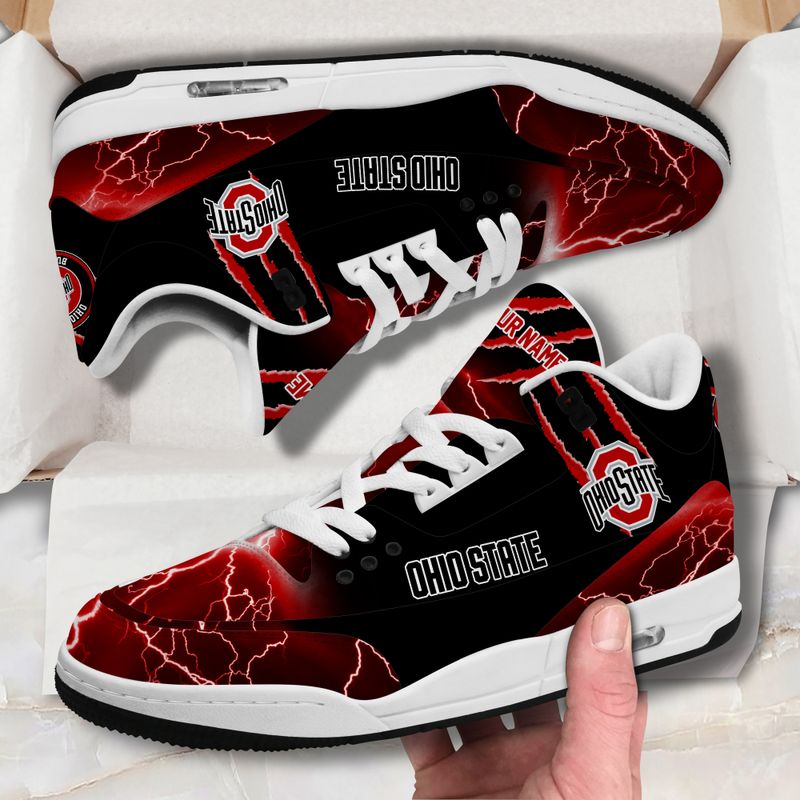 Ohio State BuckeyesBasic Leather JD03 Shoes Men and Women AZBTAJ3000251