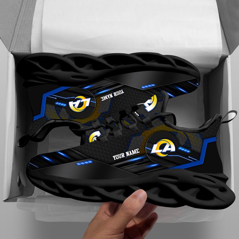 Los Angeles Rams Personalized Yezy Running Sneakers
