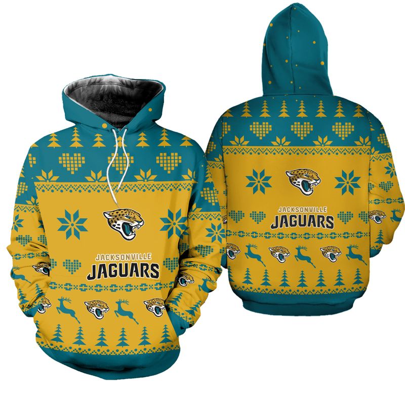 Jacksonville Jaguars Christmas Patterns Hoodie and Joggers