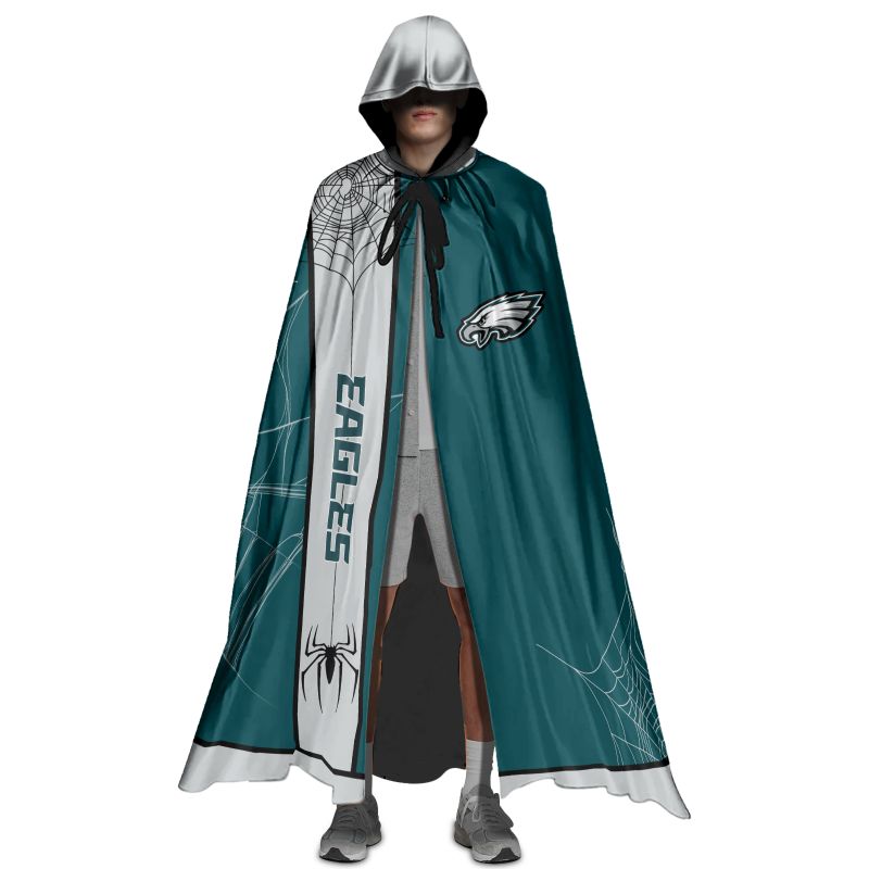 Philadelphia Eagles Cowebs Pattern Halloween Limited Edition All-Over Print Halloween Cloak