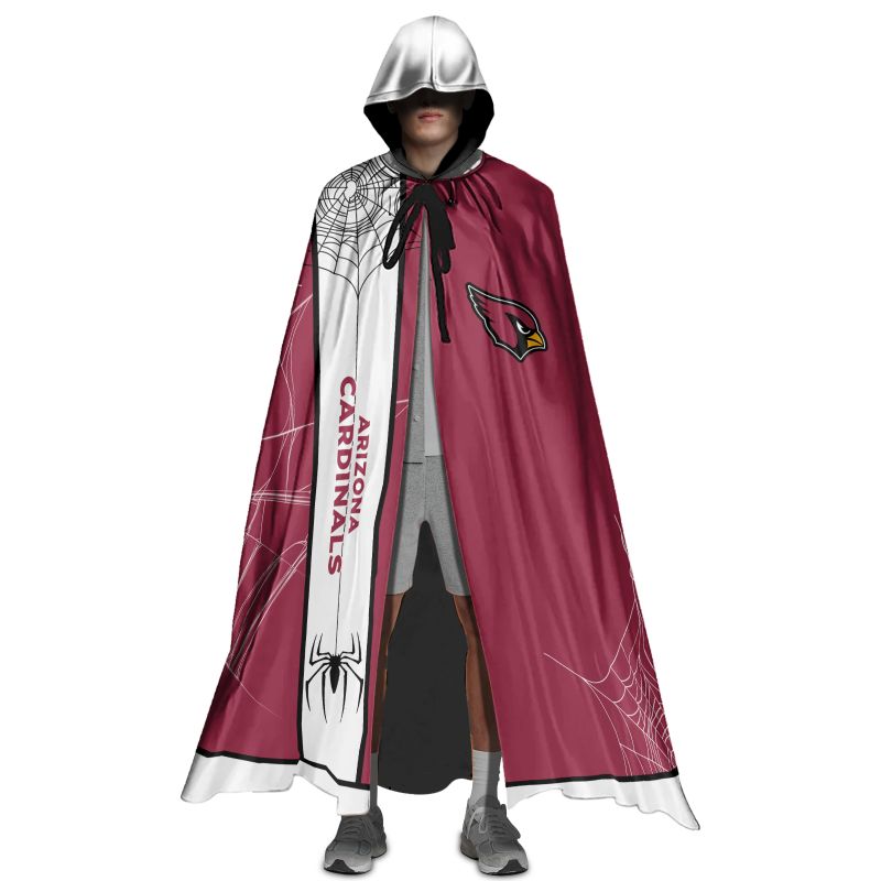 Arizona Cardinals Cowebs Pattern Halloween Limited Edition All-Over Print Halloween Cloak