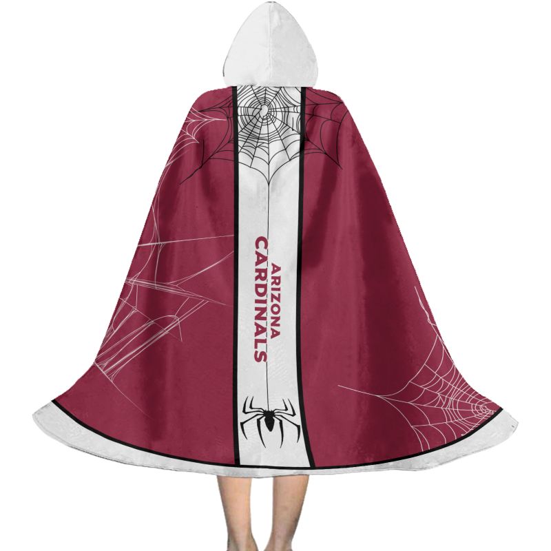 Arizona Cardinals Cowebs Pattern Halloween Limited Edition All-Over Print Halloween Cloak