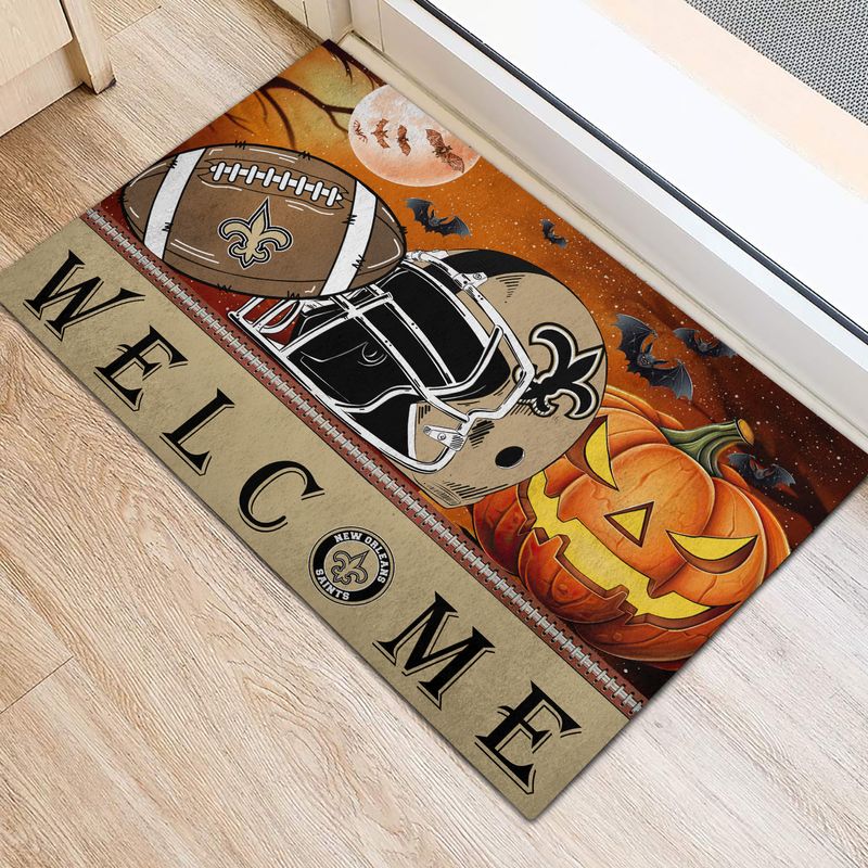 New Orleans Saints Halloween Doormat New Collection AZBTDM000031