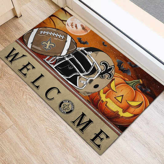 New Orleans Saints Halloween Doormat New Collection AZBTDM000031