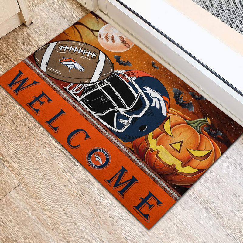 Denver Broncos Halloween Doormat New Collection AZBTDM000012