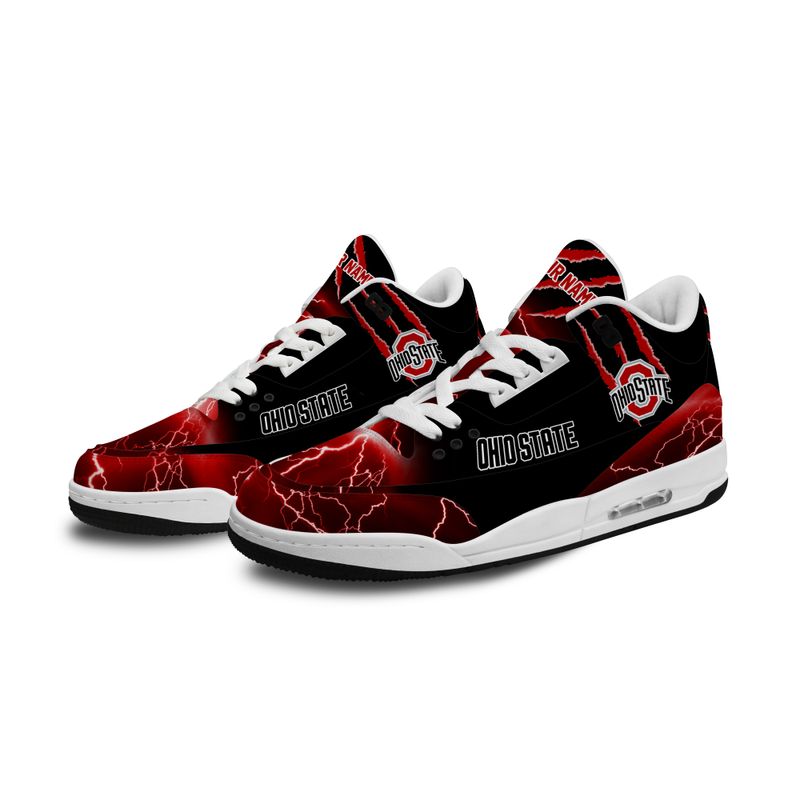 Ohio State BuckeyesBasic Leather JD03 Shoes Men and Women AZBTAJ3000251