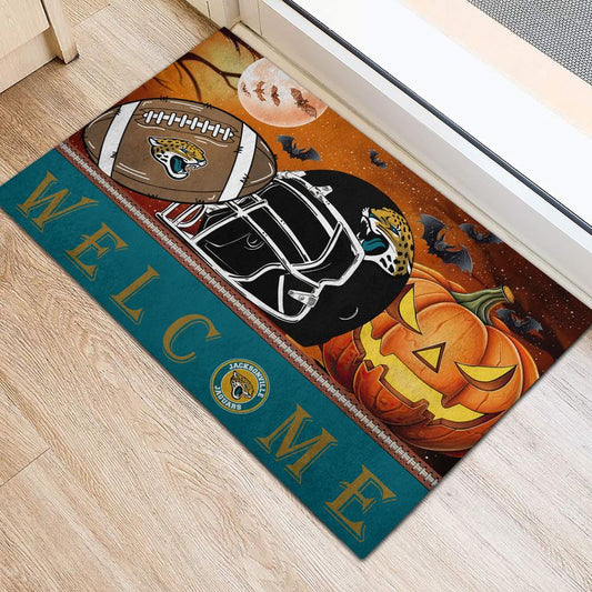 Jacksonville Jaguars Halloween Doormat New Collection AZBTDM000021