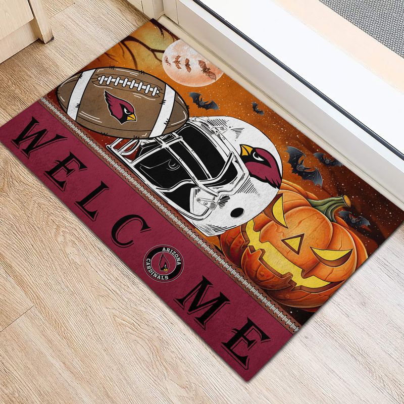 Arizona Cardinals Halloween Doormat New Collection AZBTDM000026