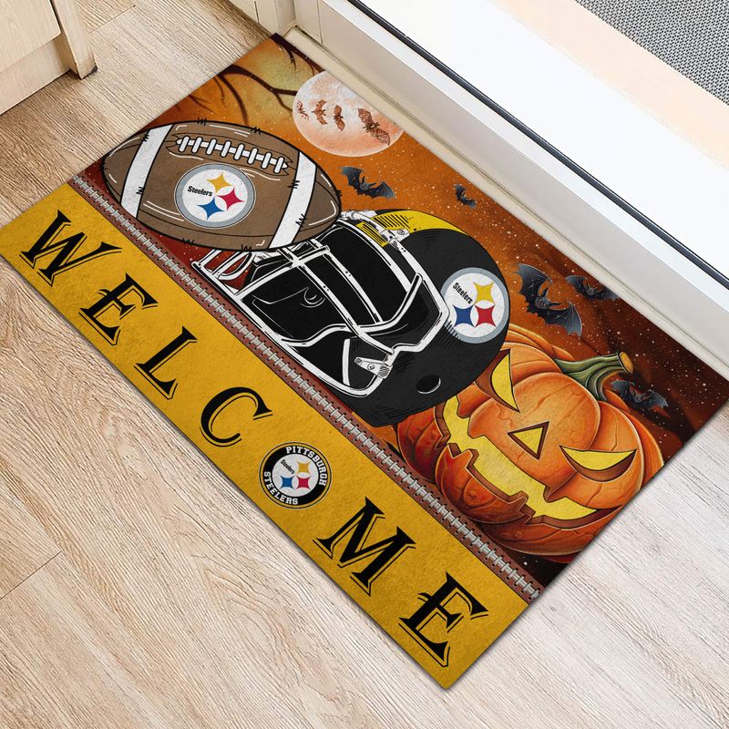 Pittsburgh Steelers Halloween Doormat New Collection AZBTDM000007