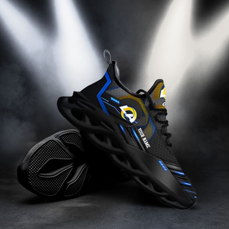 Los Angeles Rams Personalized Yezy Running Sneakers