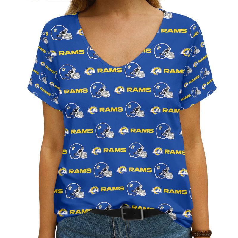 Los Angeles Rams V-neck Women T-shirt