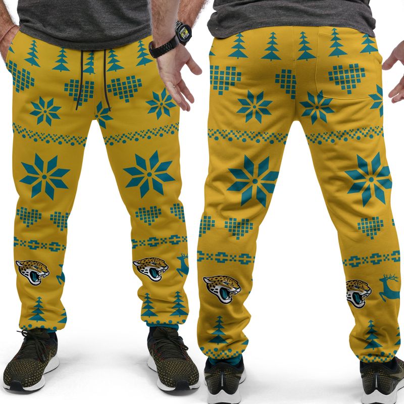 Jacksonville Jaguars Christmas Patterns Hoodie and Joggers