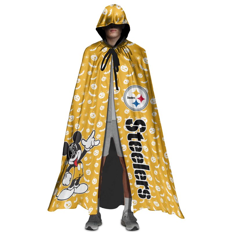 Pittsburgh Steelers MM Pattern Halloween Limited Edition All-Over Print Halloween Cloak
