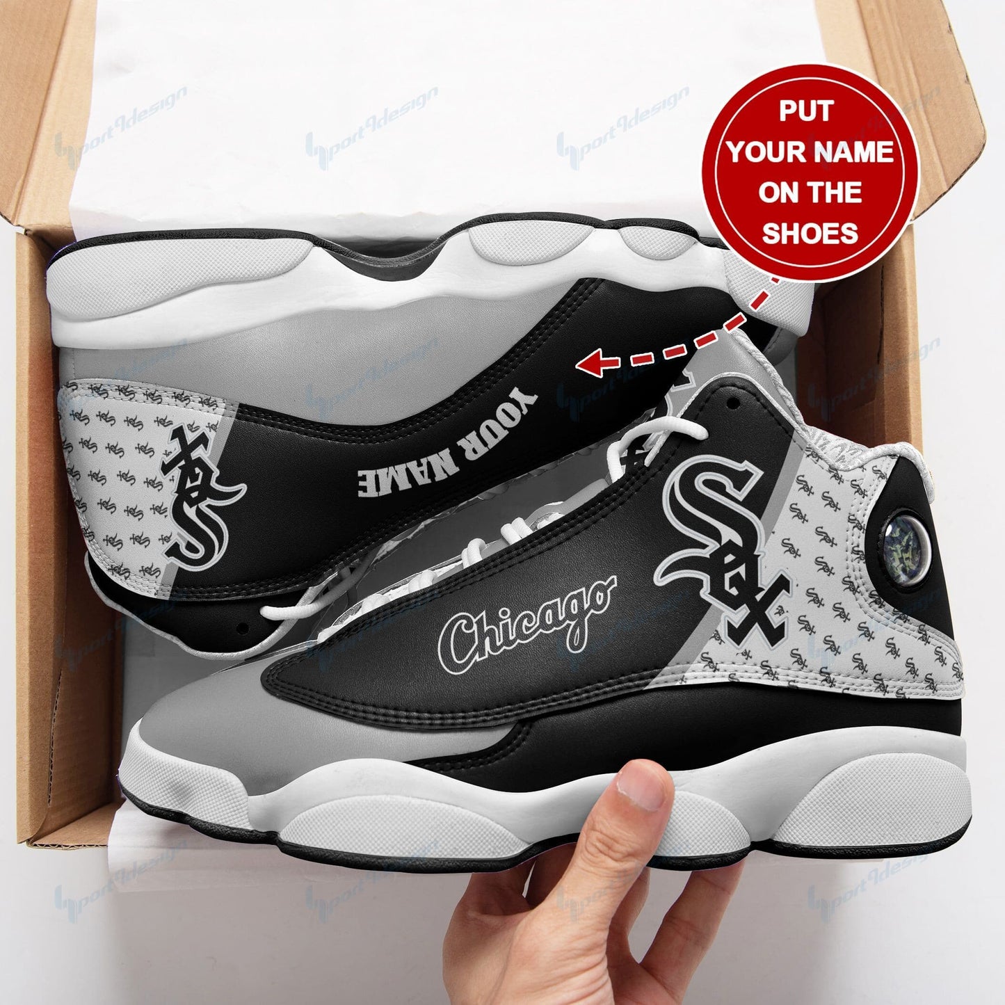 Chicago White Sox Personalized AJD13 Sneakers 1048