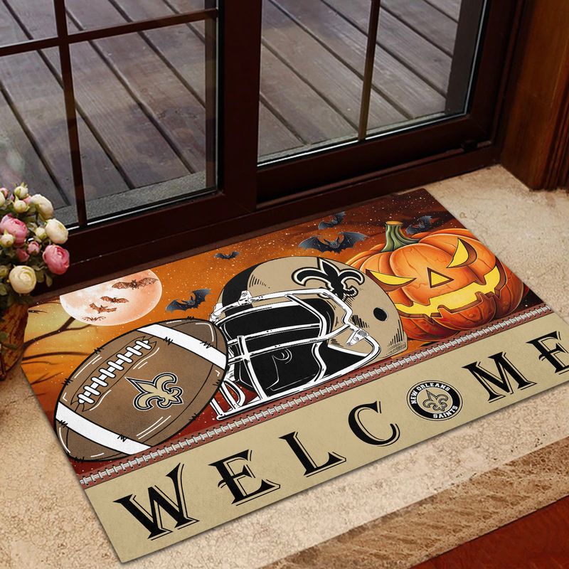 New Orleans Saints Halloween Doormat New Collection AZBTDM000031