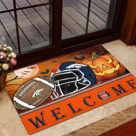 Denver Broncos Halloween Doormat New Collection AZBTDM000012