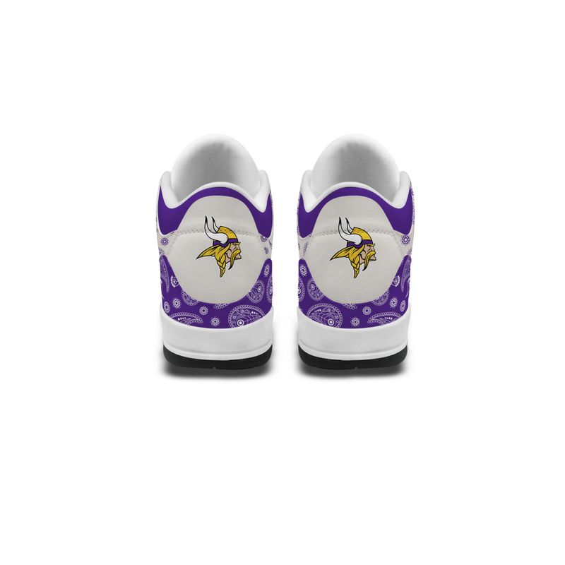 Minnesota Vikings  Basic Leather JD03 Shoes Men and Women AZBTAJ3000198