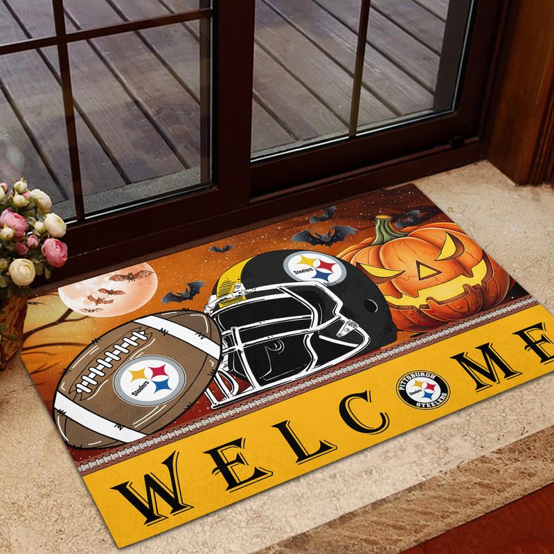 Pittsburgh Steelers Halloween Doormat New Collection AZBTDM000007