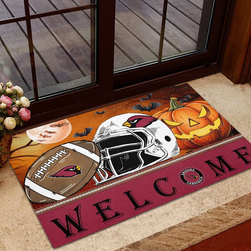 Arizona Cardinals Halloween Doormat New Collection AZBTDM000026