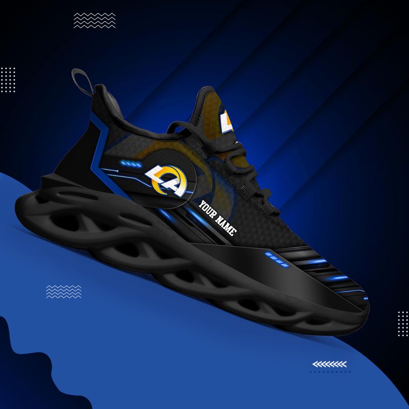Los Angeles Rams Personalized Yezy Running Sneakers