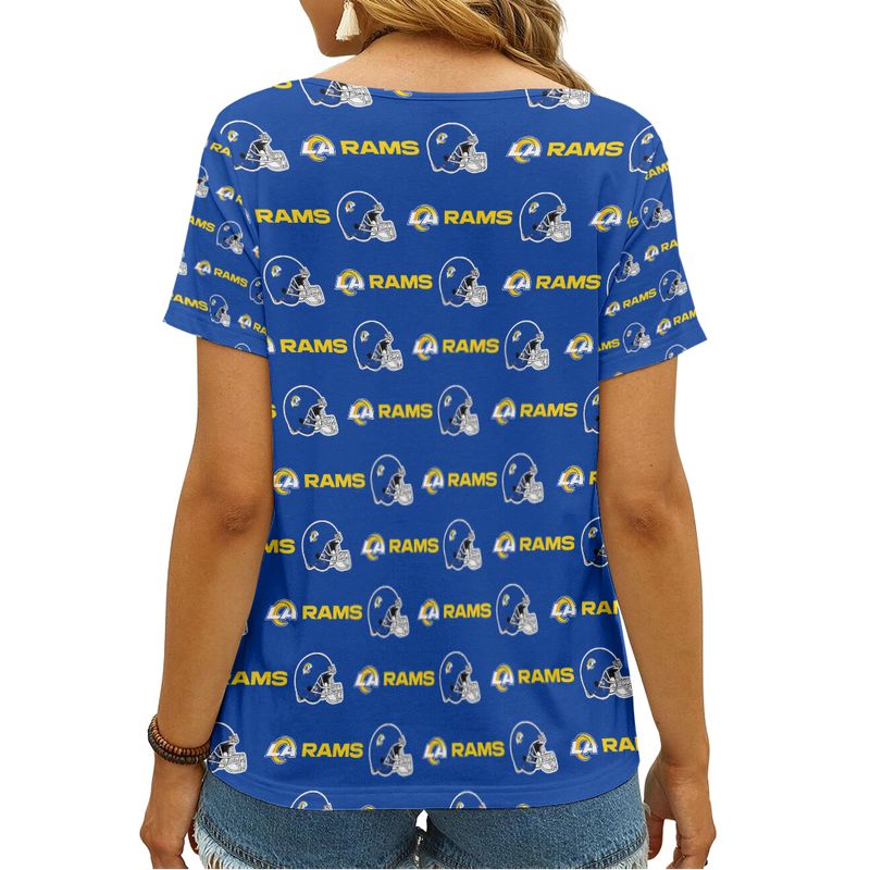 Los Angeles Rams V-neck Women T-shirt