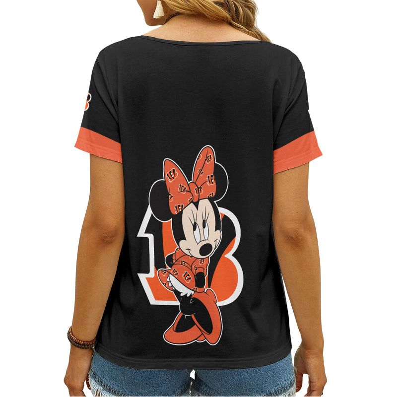 Cincinnati Bengals V-neck Women T-shirt