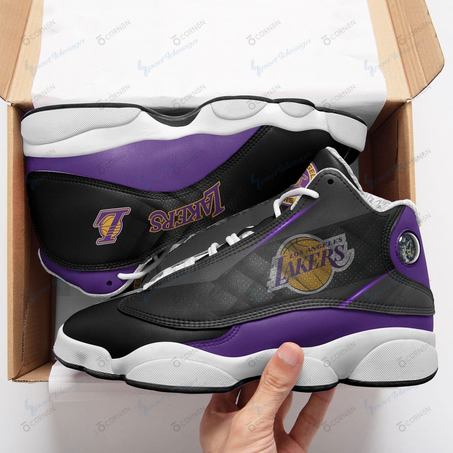 Los Angeles Lakers Air JD13 Sneakers 815