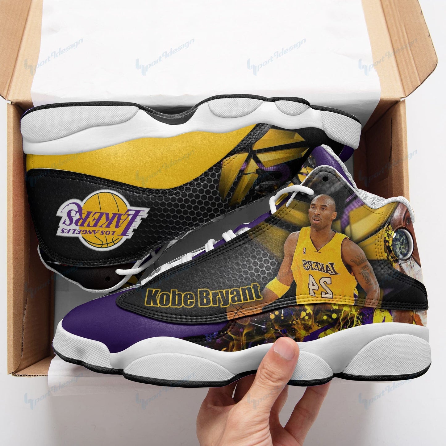 Los Angeles Lakers Air JD13 Sneakers 512