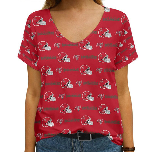 Tampa Bay Buccaneers V-neck Women T-shirt